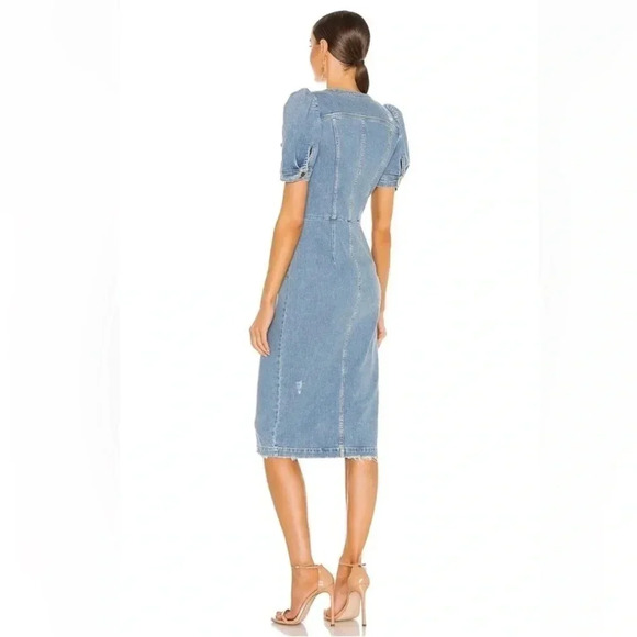 Retrofête Annie Dress Laguna Denim Distressed Dress Size XS - Picture 3 of 6
